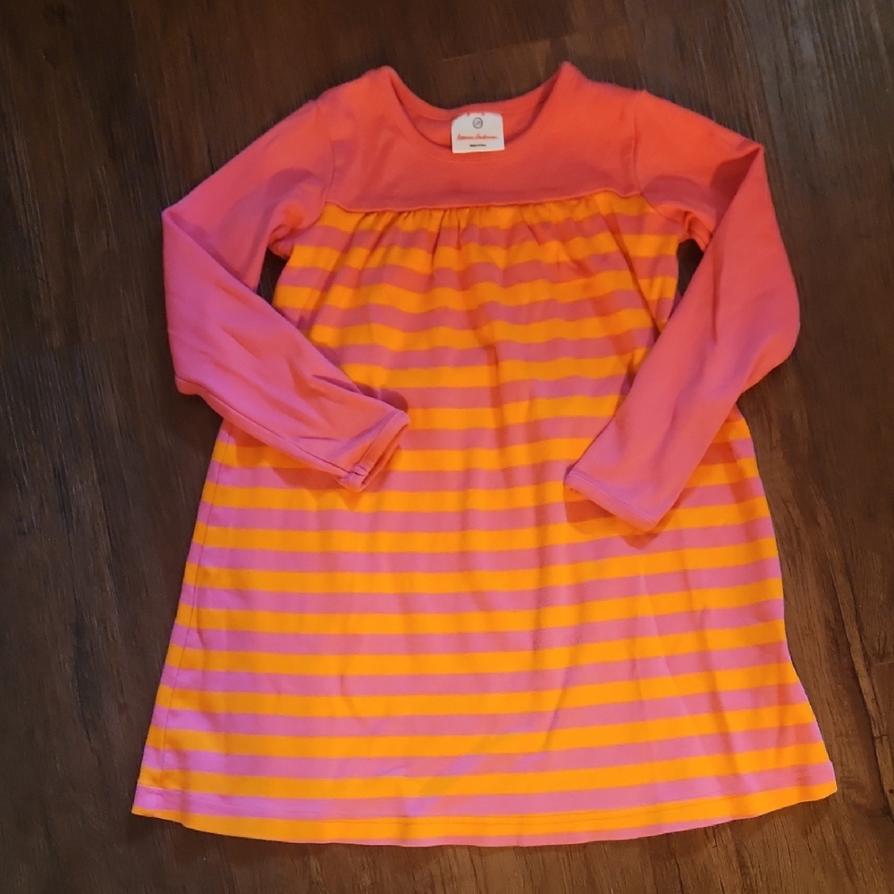 Hanna Andersson Pink Orange Stripe Dress